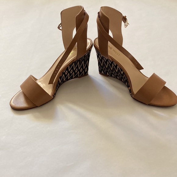 Nine West Ankle Strap Sandal Wedge - Picture 2 of 6